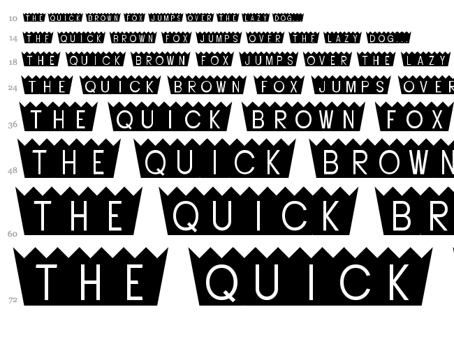 Buttacup font waterfall